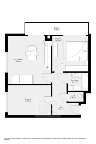 Pronájem bytu 3+kk, Plzeň, V Zahrádkách, 58 m2