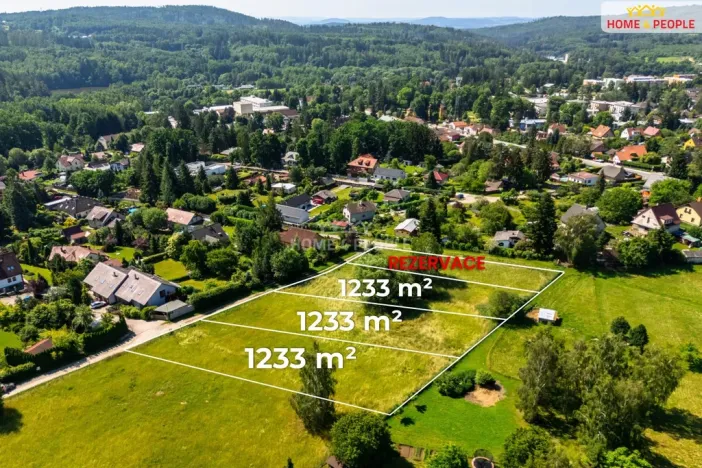 Prodej pozemku pro bydlení, Kamenice - Nová Hospoda, Na Vyhlídce, 1233 m2