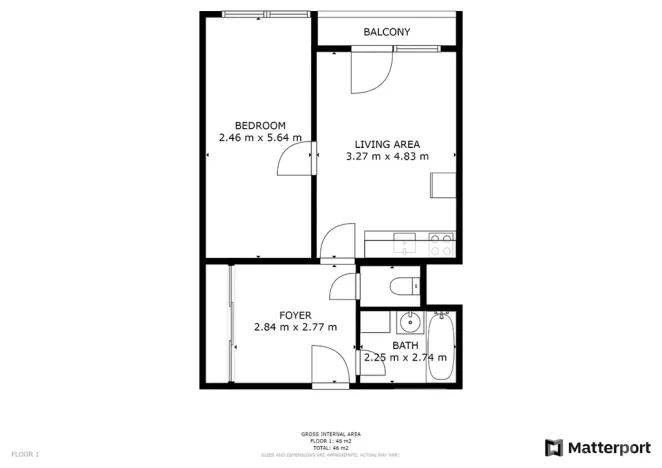 Pronájem bytu 2+kk, Praha - Troja, Hnězdenská, 46 m2