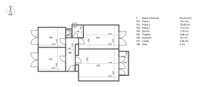 Prodej bytu 3+1, Lysice, Oulehla, 64 m2