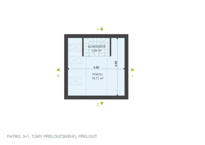 Pronájem bytu 3+1, Přelouč, Tůmy Přeloučského, 82 m2