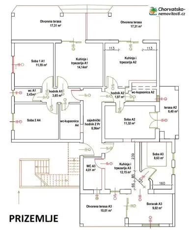 Prodej bytu 2+kk, Pag, Chorvatsko, 50 m2