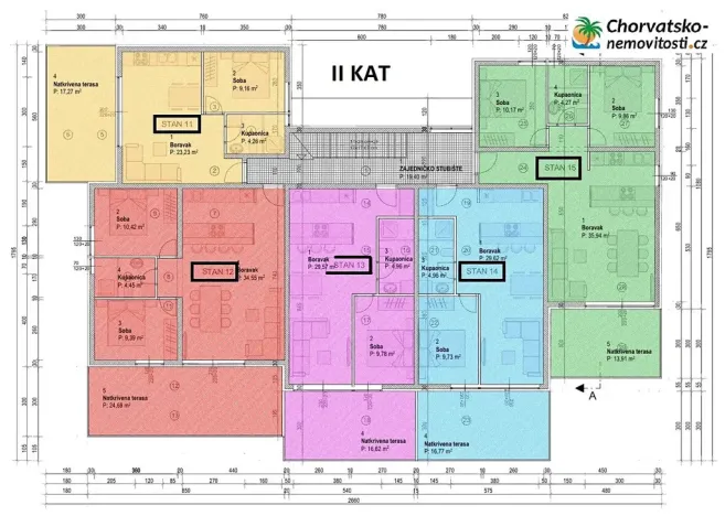 Prodej bytu 2+kk, Povljana, Chorvatsko, 44 m2