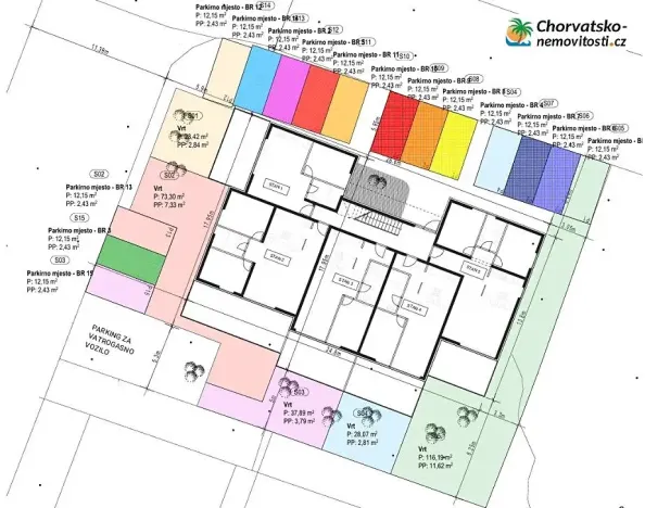 Prodej bytu 2+kk, Povljana, Chorvatsko, 44 m2