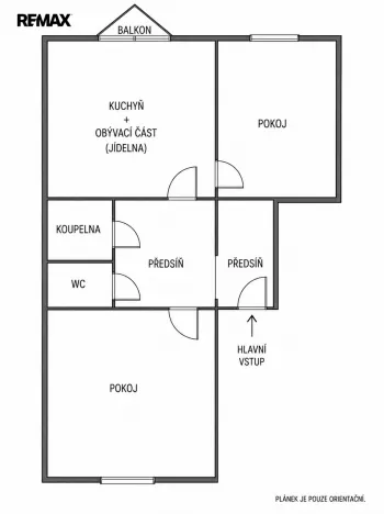 Prodej bytu 2+1, Praha - Horní Počernice, Dandova, 58 m2