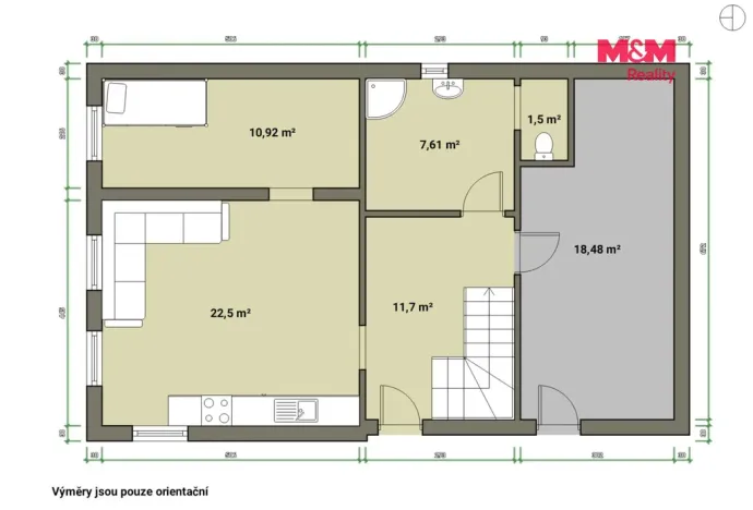 Pronájem rodinného domu, Dolní Žandov - Úbočí, 114 m2