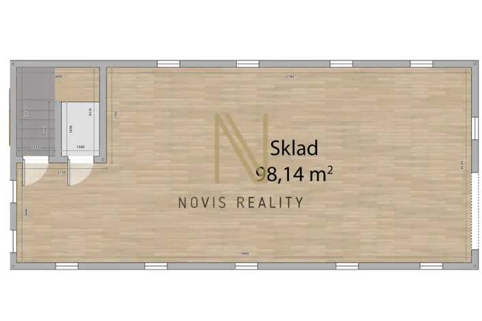 Pronájem skladu, Hrádek, Rokycanská, 100 m2