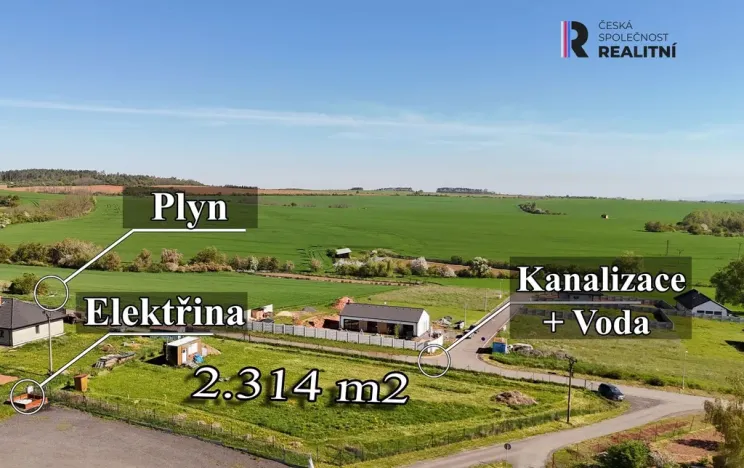 Prodej zahrady, Kryry, U Školky, 2314 m2