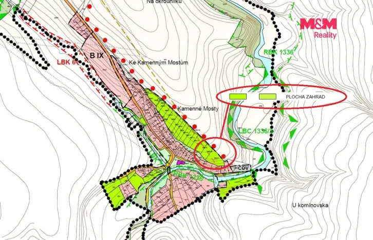 Prodej pole, Žleby - Zehuby, 1040 m2