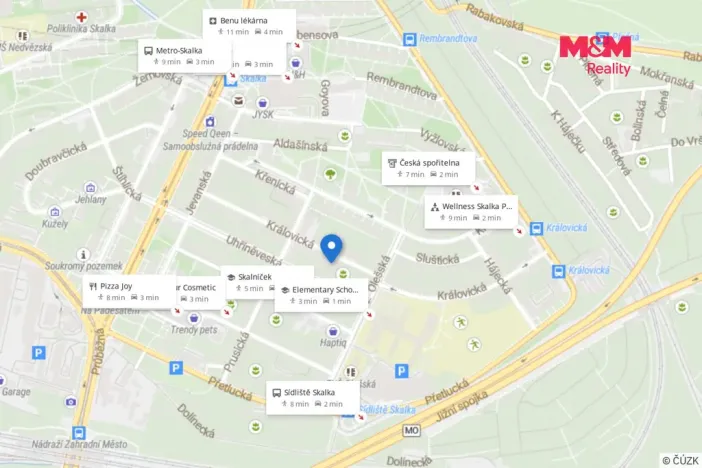 Prodej bytu 2+1, Praha - Strašnice, Královická, 52 m2