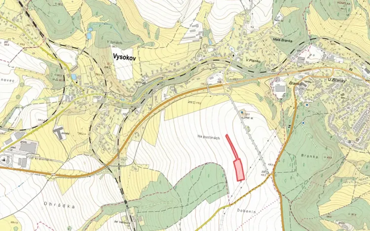 Prodej pole, Vysokov, 12645 m2