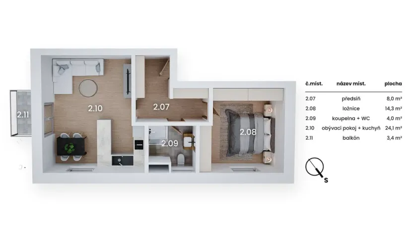 Prodej bytu 2+kk, Lázně Bohdaneč, Šípkova, 89 m2