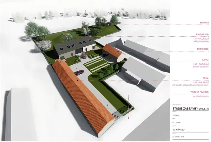 Prodej pozemku pro bydlení, Svojetín, 3831 m2
