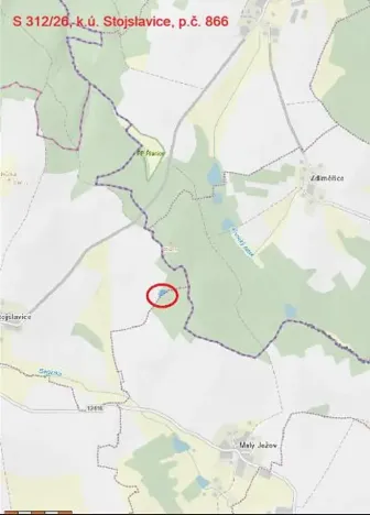 Prodej lesa, Smilovy Hory, 1726 m2