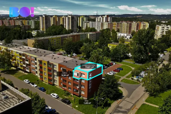 Prodej bytu 3+1, Ostrava, Gen. Píky, 75 m2