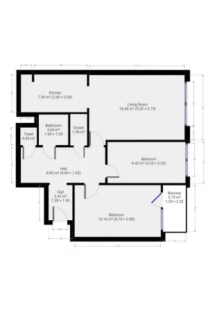 Pronájem bytu 3+kk, Praha - Letňany, Letovská, 65 m2