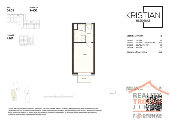 Prodej bytu 1+kk, Hradec Králové, Pod Zámečkem, 28 m2