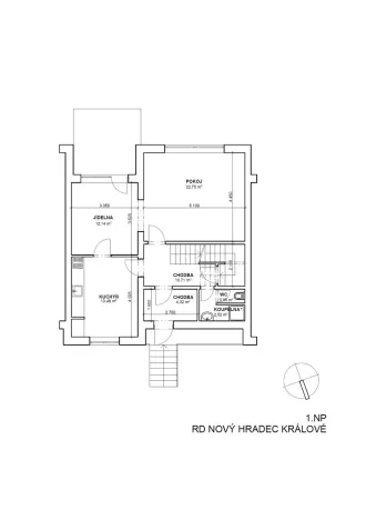 Prodej rodinného domu, Hradec Králové - Nový Hradec Králové, K Hvězdárně, 134 m2