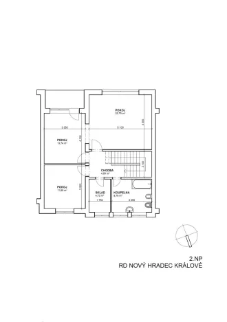 Prodej rodinného domu, Hradec Králové - Nový Hradec Králové, K Hvězdárně, 134 m2