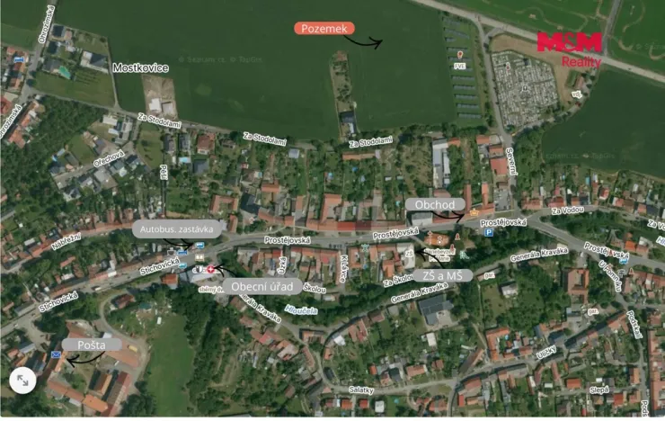 Prodej pozemku pro bydlení, Mostkovice, 1452 m2