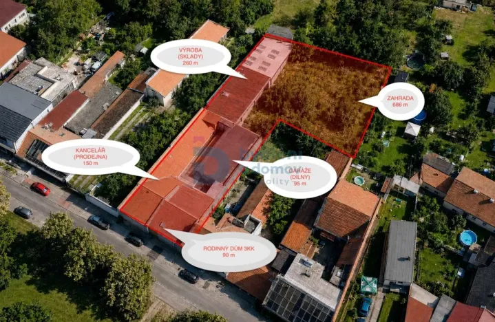 Prodej výrobních prostor, Prostějov, Husovo nám., 416 m2