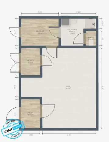 Prodej výrobních prostor, Brumovice, 60 m2