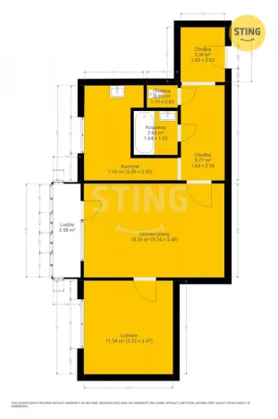 Prodej bytu 2+1, Valašské Meziříčí, Krátká, 54 m2