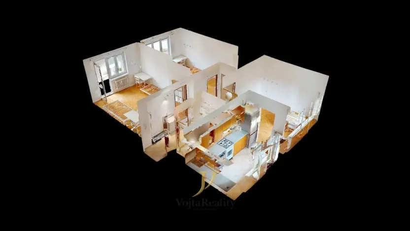 Pronájem bytu 3+1, Olomouc, Krapkova, 78 m2