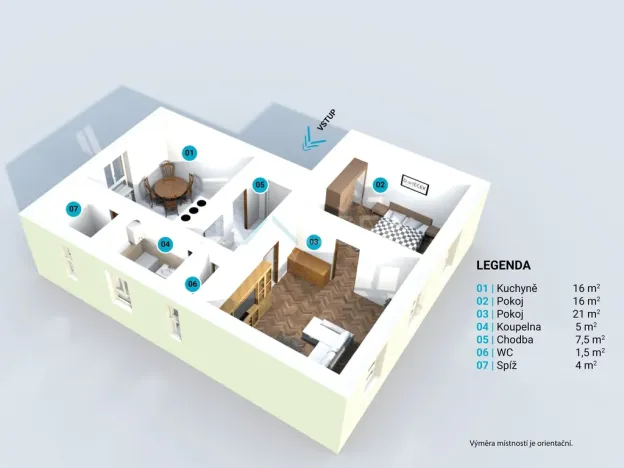 Prodej bytu 2+1, Brno - Stránice, Heinrichova, 71 m2