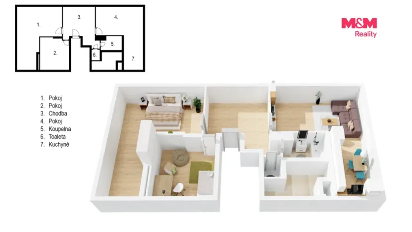 Prodej bytu 3+kk, Praha, Stochovská, 80 m2