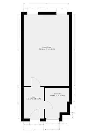 Pronájem bytu 1+kk, Praha - Čakovice, Danielova, 36 m2