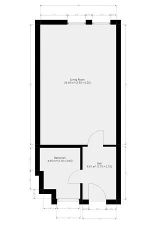 Pronájem bytu 1+kk, Praha - Čakovice, Danielova, 32 m2