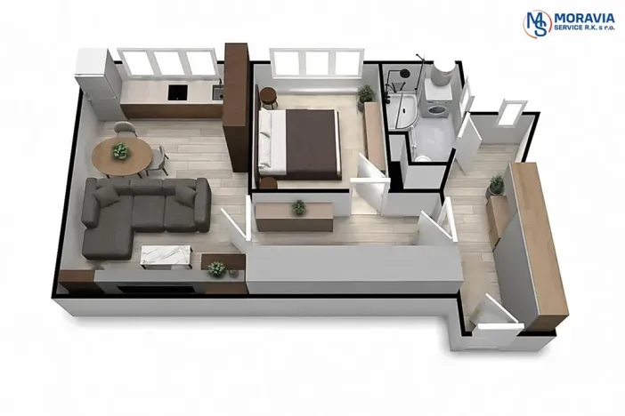 Prodej bytu 2+kk, Olomouc, Dukelská, 44 m2
