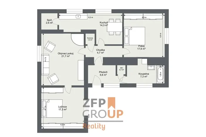 Prodej rodinného domu, Malá Hraštice, 93 m2