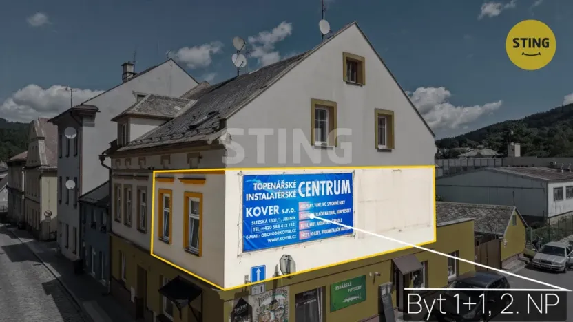 Prodej bytu 1+1, Jeseník, Školní, 73 m2
