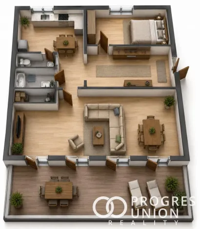 Prodej bytu 2+1, Rožnov pod Radhoštěm, 62 m2