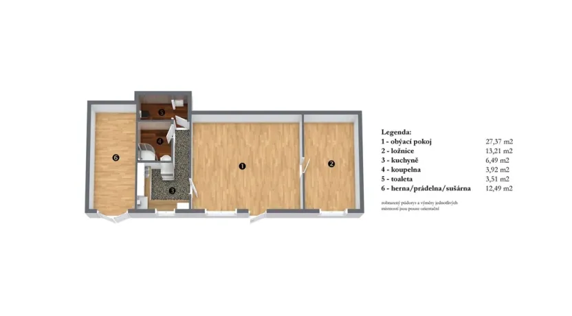 Pronájem bytu 2+1, Praha, Husitská, 67 m2