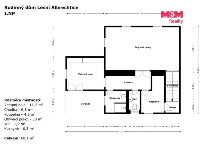 Prodej zemědělské usedlosti, Březová - Lesní Albrechtice, 110 m2