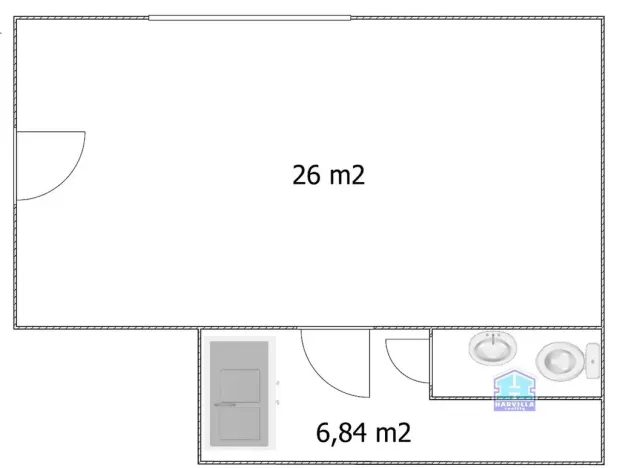 Pronájem bytu 1+kk, Stříbro, Husova, 33 m2