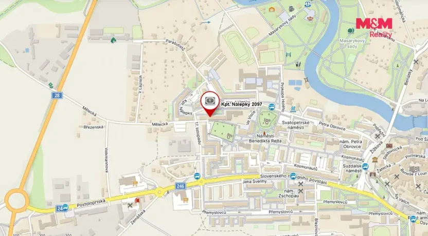 Pronájem bytu 2+1, Louny, Kpt. Nálepky, 39 m2