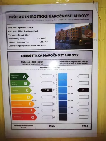 Pronájem bytu 1+1, Kostelec na Hané, Sportovní, 33 m2