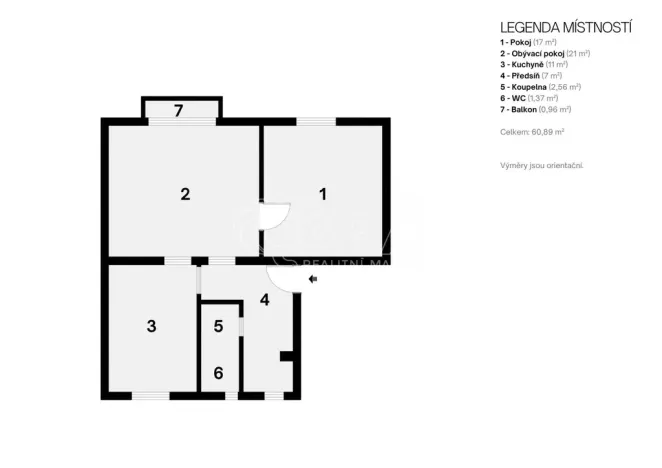 Prodej bytu 2+1, Teplice, Ruská, 61 m2