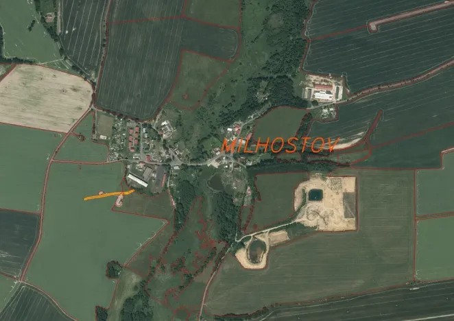 Prodej pole, Milhostov, 1500 m2