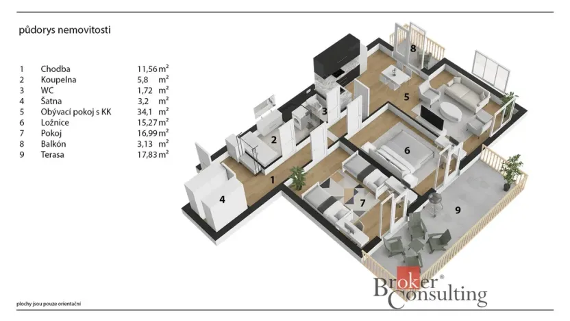 Prodej bytu 3+kk, Pardubice - Ohrazenice, U Sportovní školy, 92 m2