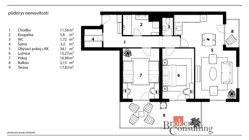 Prodej bytu 3+kk, Pardubice - Ohrazenice, U Sportovní školy, 92 m2