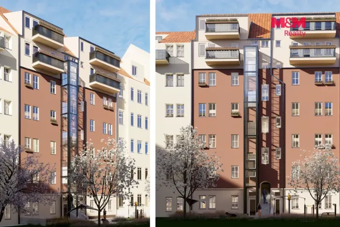 Prodej bytu 2+kk, Praha - Smíchov, Grafická, 44 m2