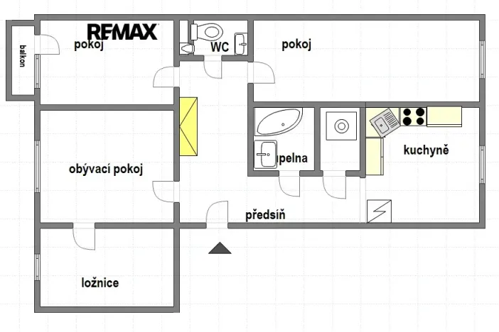 Pronájem bytu 4+1, Praha - Modřany, Pertoldova, 80 m2