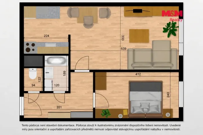 Prodej bytu 2+kk, Kolín, Želivského, 42 m2