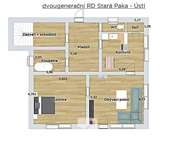 Prodej bytu 6+kk a větší, Stará Paka - Ústí, 300 m2