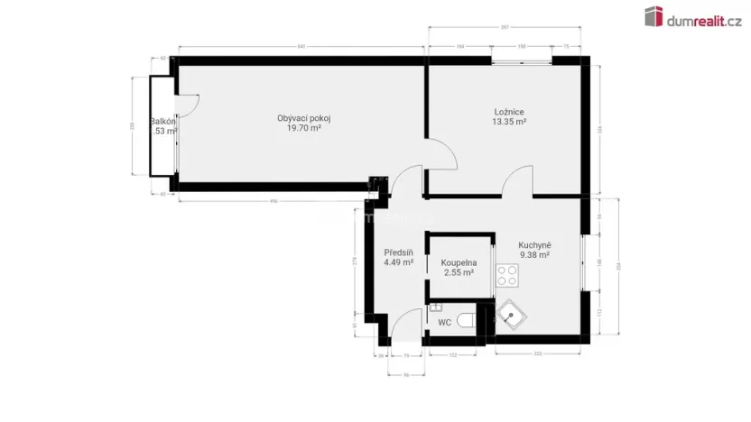 Prodej bytu 2+1, Praha - Žižkov, Buková, 54 m2